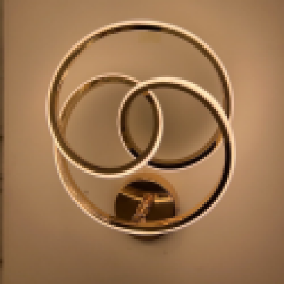 Double-Ring Geometric LED Wall Lamp